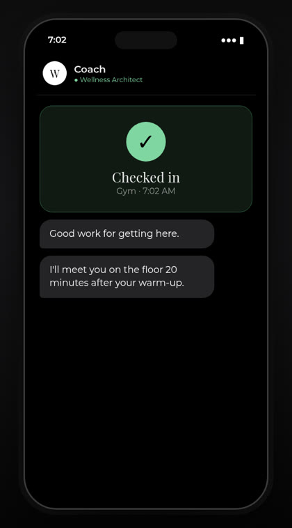 Checked in at the gym